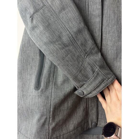 TITLE NINE T9 US M Gray Zip Softshell Rain Jacket Coat Trench Hooded coat - Picture 5 of 13